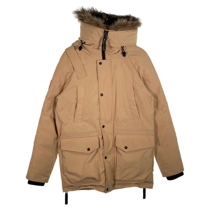 ARCTIC EXPLORER アークティックエクスプローラー ラクーンファー ダウンジャケット ベージュ Size S 福生店