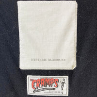 HYSTERIC GLAMOUR ヒステリックグラマー 0263AB10 16AW CRAMPS WHAT’S BEHIND THE MASK 刺繍 ミリタリージャケット ブラック sizeM 瑞穂店