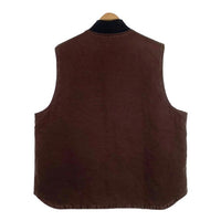 Carhartt カーハート Duck Vest ダックベスト 中綿キルティングライナー ダークブラウン メキシコ製 V02 DKB Size XL 福生店