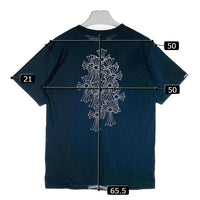 CHROME HEARTS クロムハーツ セメタリーバックプリント ホースシュークロス スクロールラベル ポケット Tシャツ ブラック sizeM 瑞穂店