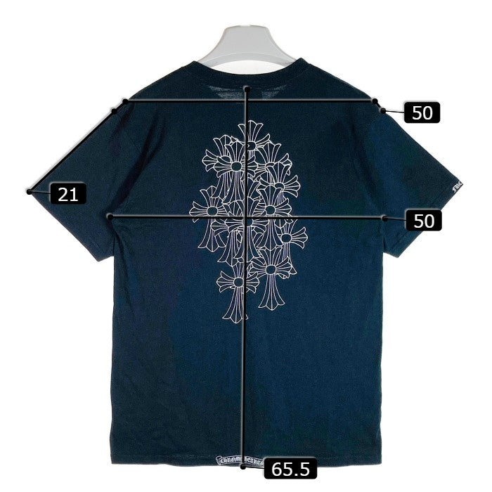 CHROME HEARTS クロムハーツ セメタリーバックプリント ホースシュークロス スクロールラベル ポケット Tシャツ ブラック sizeM 瑞穂店
