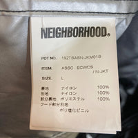 NEIGHBOR HOOD × ANTI SOCIAL SOCIAL CLUB ネイバーフッド × アンチソーシャルソーシャルクラブ 192TSASN-JKM01S 19AW スプリットロゴプリントナイロンパーカー ブラック sizeL 瑞穂店