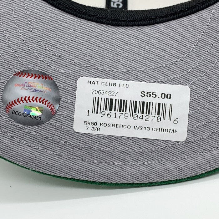 New Era ニューエラ Boston Red Sox ボストンレッドソックス WS13 59FIFTY キャップ HAT CLUB オフホワイト グリーン Size 7 3/8(58.7cm) 福生店