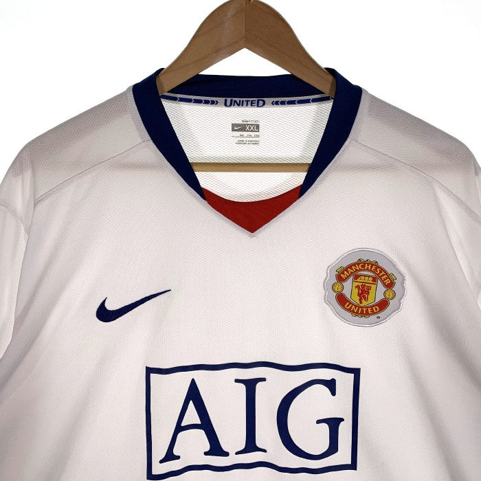NIKE ナイキ マンチェスターユナイテッド プレミアリーグ ユニフォーム 2008 FALL アウェイ ホワイト Size XXL 福生店