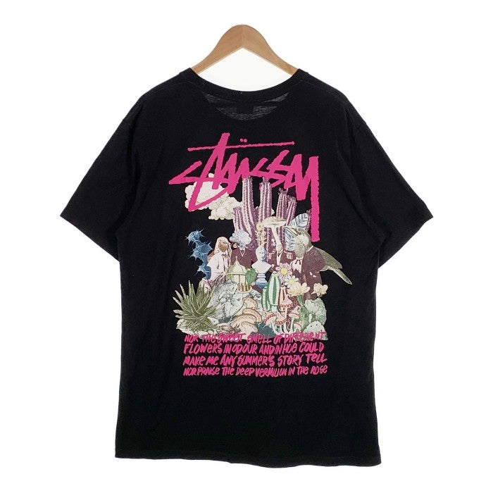 STUSSY ステューシー PSYCHEDELIC TEE サイケデリック Tシャツ ブラック Size L 福生店