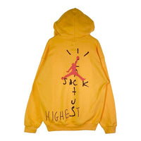 NIKE×TRAVIS SCOTT ナイキ×トラヴィススコット Cactus Jack Jordan Highest Hoodie  カクタスジャック ジョーダン ハイエストフーディ プルオーバーパーカー イエロー sizeL 瑞穂店