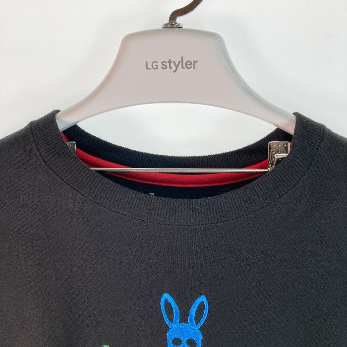 PSYCHO BUNNY サイコバニー ロゴ刺繍 半袖スウェット ブラック sizeXS 瑞穂店