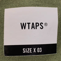 WTAPS ダブルタップス SCREEN クロスボーン ロゴプリント ロングスリーブTシャツ オリーブ Size 3 福生店