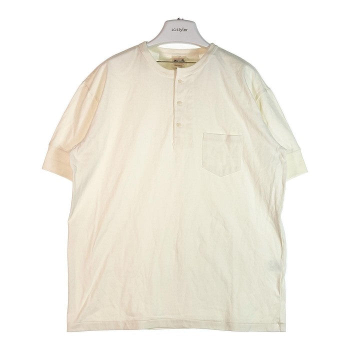 GLAD HAND グラッドハンド ヘンリーネック ポケットTシャツ ナチュラル sizeXL 瑞穂店
