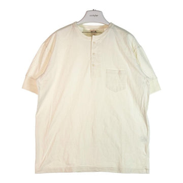 GLAD HAND グラッドハンド ヘンリーネック ポケットTシャツ ナチュラル sizeXL 瑞穂店