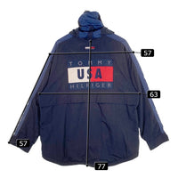 90's TOMMY HILFIGER トミーヒルフィガー ナイロン マウンテンパーカー USA 1996 ネイビー Size M 福生店