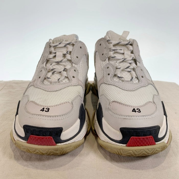 BALENCIAGA バレンシアガ Triple S トリプルエス スニーカー ホワイト ブラック レッド 533882 Size 28.5cm 福生店