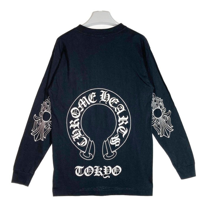 CHROME HEARTS クロムハーツ TOKYO限定 ホースシューバックプリント L/S Tee ロンT ブラック sizeM 瑞穂店