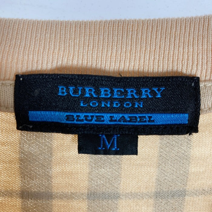 BURBERRY バーバリー ブルーレーベル チェック Tシャツ ベージュ sizeM 瑞穂店