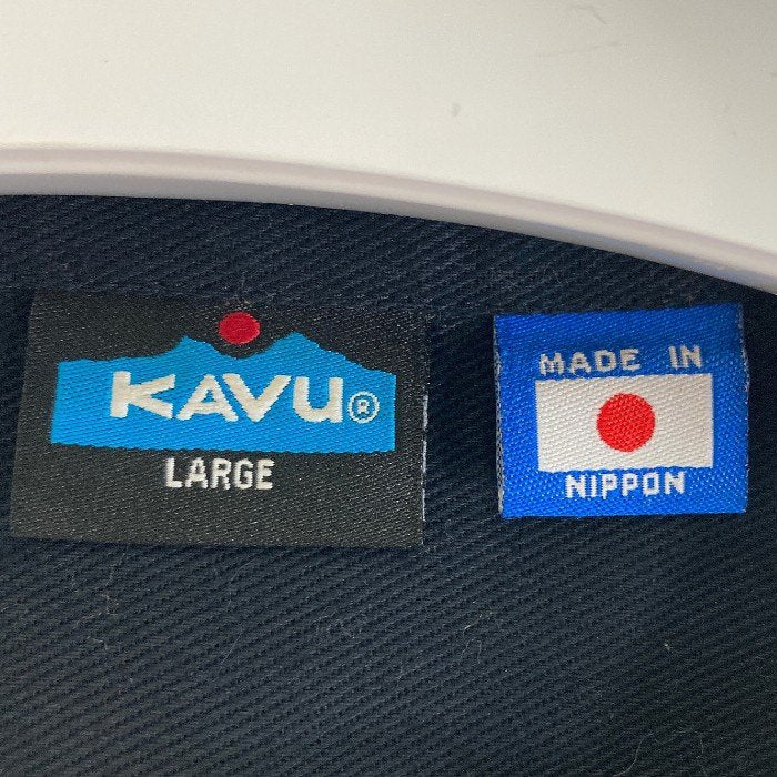 KAVU カブー 19820901  Loop Shirts コットン ツイル シャツ ジャケット ブラック sizeL 瑞穂店