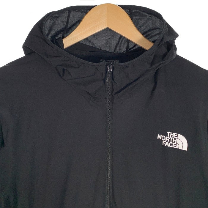 THE NORTH FACE ノースフェイス Anytime Wind Hoodie エニータイムウィンドフーディ ナイロン ジップアップパーカー ブラック NP72070 Size XL 福生店