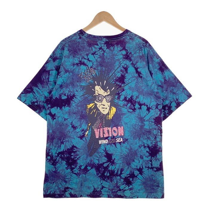 WIND AND SEA ウィンダンシー 23SS VISION ヴィジョン タイダイプリントTシャツ ブルー パープル Size XL 福生店