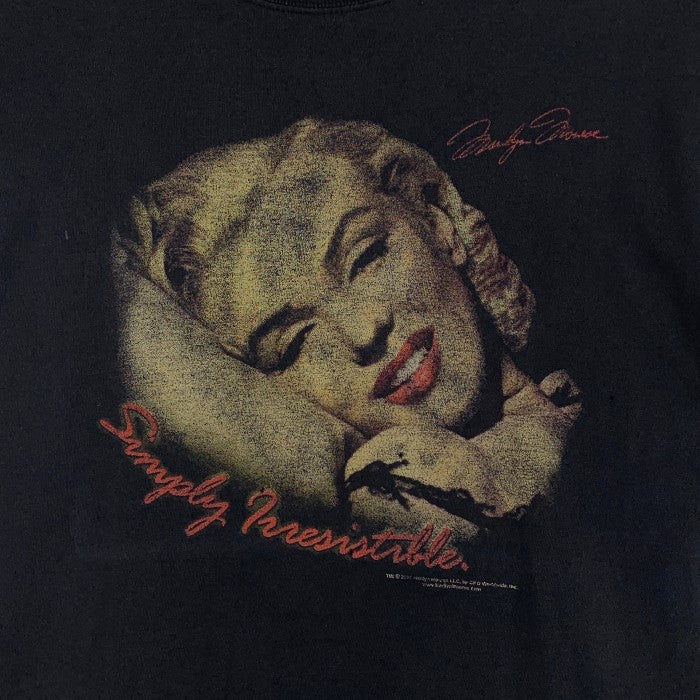 US古着 00's Marilyn Monroe マリリンモンロー プリントTシャツ ブラック JERZEES Size XL 福生店