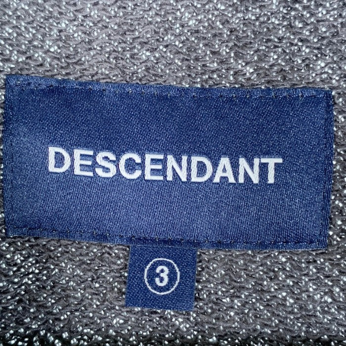 DESCENDANT ディセンダント ハーフジップスウェット トレーナー グレー Size 3 福生店