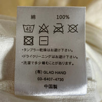 GLAD HAND グラッドハンド ヘンリーネック ポケットTシャツ ナチュラル sizeXL 瑞穂店