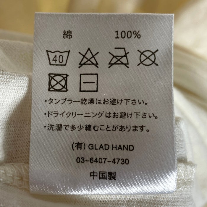 GLAD HAND グラッドハンド ヘンリーネック ポケットTシャツ ナチュラル sizeXL 瑞穂店