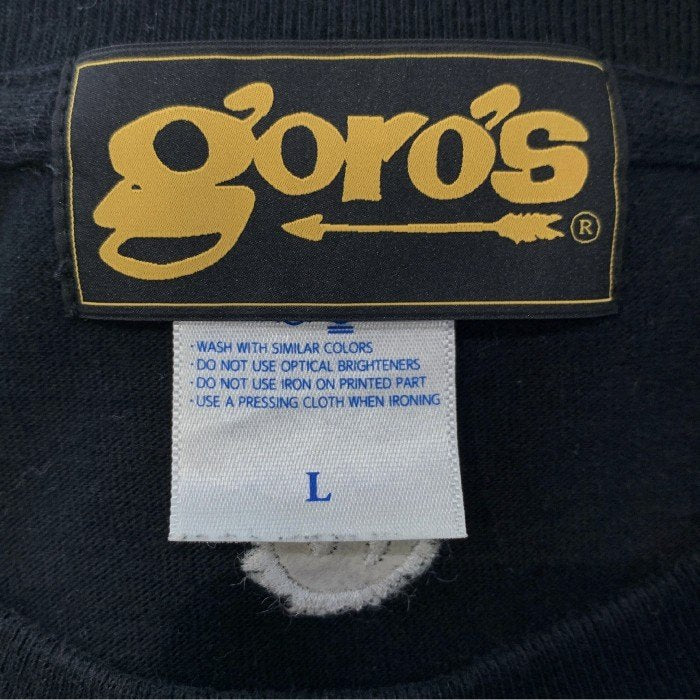 goro's ゴローズ mitakuye oyasin プリント 刺繡 Tシャツ ブラック Size L 福生店