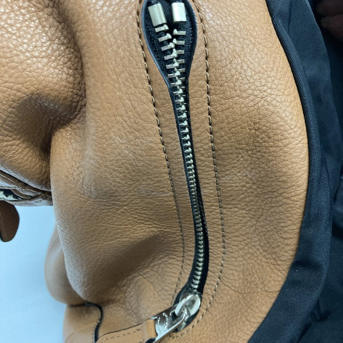 COACH コーチ F72305 巾着型 リュック バックパック レザー ブラウン 瑞穂店