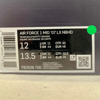NIKE ナイキ AIR FORCE 1 MID 07 LX NBHD エアフォース1ミッド TEAM GOLD FB2036-700 Size 30cm 福生店