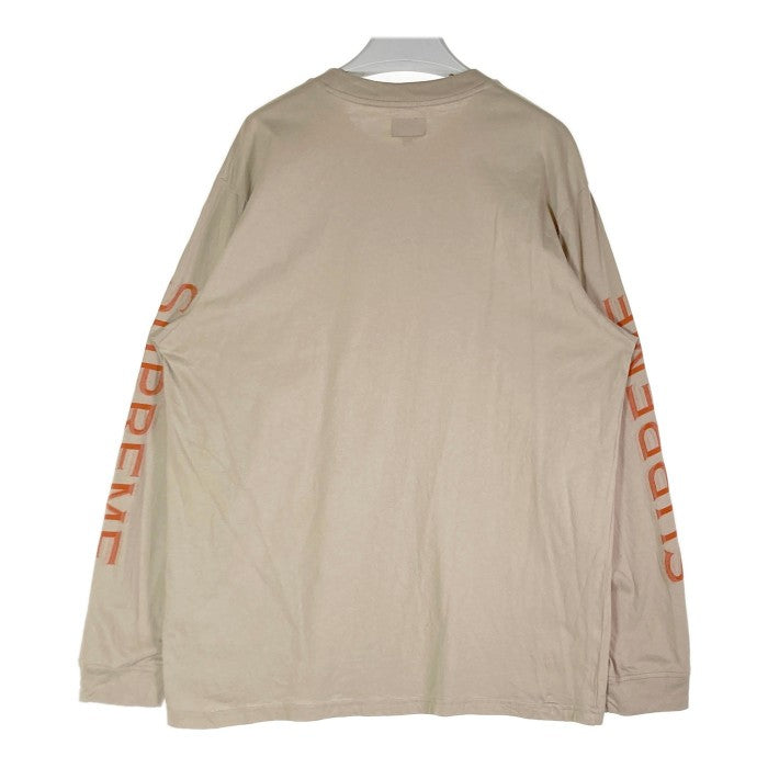 SUPREME シュプリーム 21AW Intarsia Sleeve L/S インタリーシャ ロンT ベージュ sizeL 瑞穂店