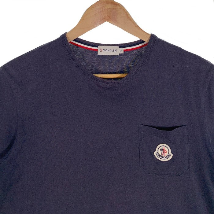 MONCLER モンクレール MAGLIA T-SHIRT ポケット付 Tシャツ ネイビー Size S 福生店