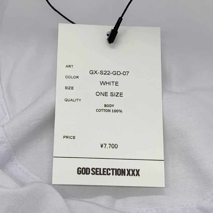 GOD SELECTION XXX ゴッドセレクショントリプルエックス 22SS ラバーロゴ バケットハット ホワイト 福生店