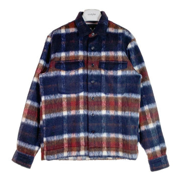 Tommy Hilfiger トミーヒルフィガー Shadow Check Overshirt Desert Sky Multi モヘア チェックシャツ ネイビー/レッド sizeS 瑞穂店