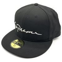 SUPREME シュプリーム 18AW Classic Script New Era Cap クラシックスクリプト 59FIFTY ニューエラ キャップ ブラック Size 7 5/8 (60.6cm) 福生店