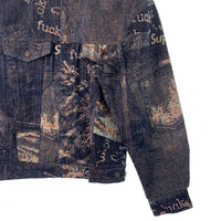 SUPREME シュプリーム 23SS Archive Denim Jacquard Trucker Jacket アーカイブ デニムジャガード トラッカージャケット インディゴ Size L 福生店