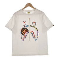 A BATHING APE アベイシングエイプ MILO SHARK TEE マイロ シャーク プリントTシャツ ホワイト Size M 福生店