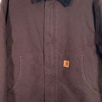 Carhartt カーハート Arctic Quilt Lined Work Jacket アークティックキルトライン ワークジャケット 中綿 ダック地 ダークブラウン J22DKB Size 2XL 福生店