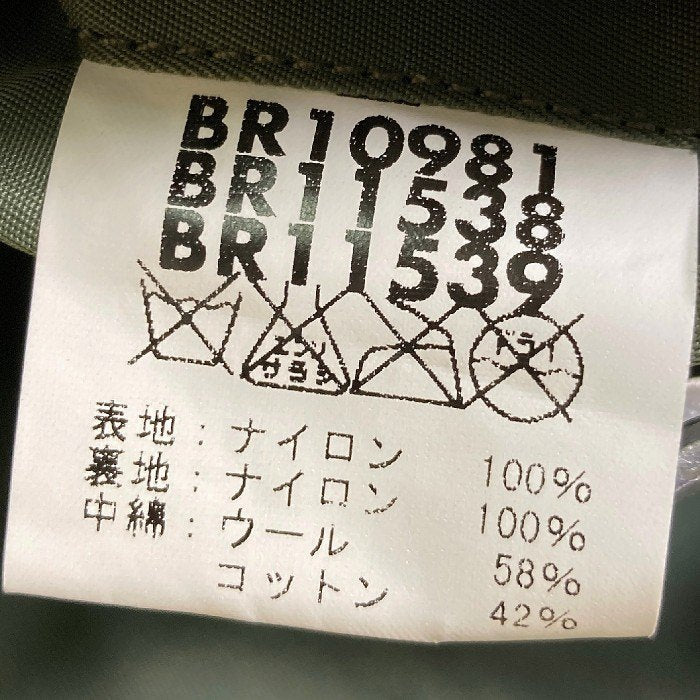 BUZZ RICKSON’S バズリクソンズ BR10981/BR11538/BR11539 1957モデル 510th Tactical Fighter Squadron MA-1ジャケット カーキ size2XL 瑞穂店