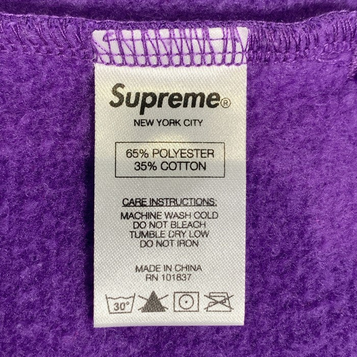 SUPREME シュプリーム 16SS Contrast Placket Hooded コントラストプラケット スウェットパーカー パープル Size M 福生店