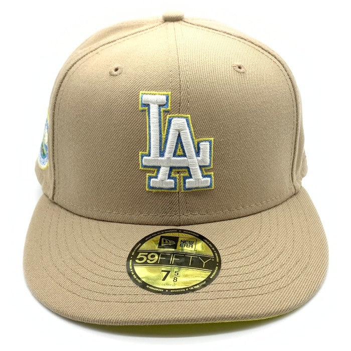 New Era ニューエラ 59FIFTY HAT CLUB ドジャース スタジアム 50THアニバーサリー キャップ ベージュ Size 7 5/8(60.6cm) 福生店