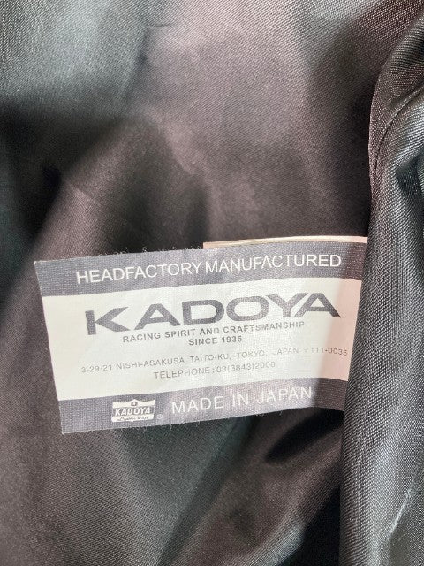 KADOYA カドヤ レザージャケット シングルライダース ASV1  ステアハイド 日本製 ブラック  size40 瑞穂店