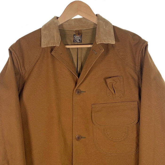 SUGAR CANE シュガーケーン FICTION ROMANCE 13oz CANVAS HUNTING JACKET キャンバス ハンティングジャケット ブラウン SC13705 Size 42 福生店