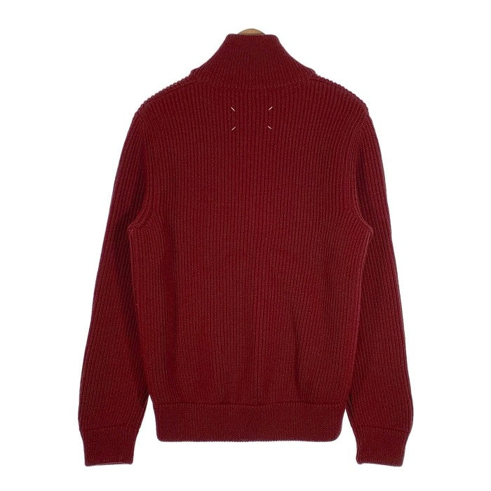 Maison Martin Margiela メゾンマルタンマルジェラ 12AW ドライバーズニット ジップアップ ボルドー S30HA0575 Size M 福生店