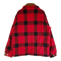 Woolrich ウールリッチ 16017 ブロックチェック メルトン ウールジャケット USA製 レッド sizeL 瑞穂店