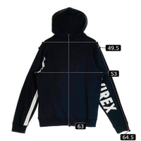 AVIREX アヴィレックス 6183514 パーカー Hooded Sweatshirt Hoodie インパクト スリーヴ プルオーバー スウェット ブラック sizeM 瑞穂店