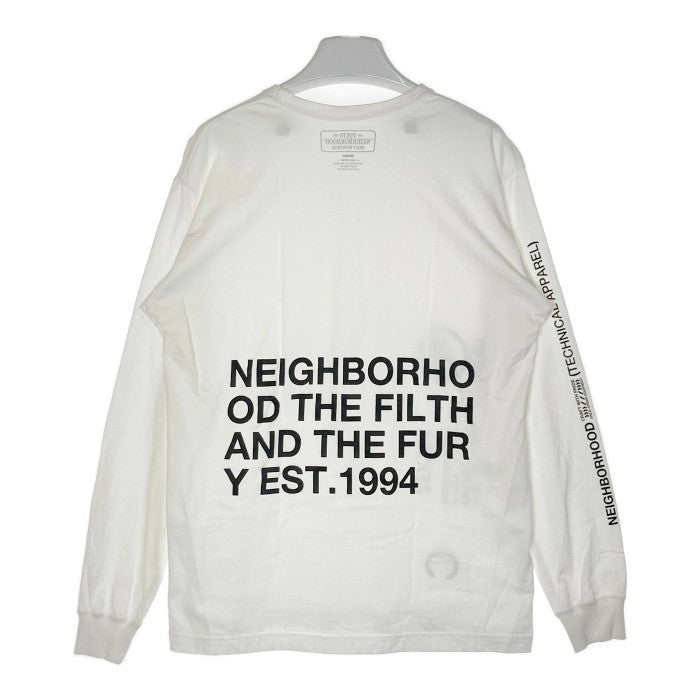 NEIGHBORHOOD ネイバーフッド 19CG2 長袖Tシャツ ホワイト sizeM 瑞穂店