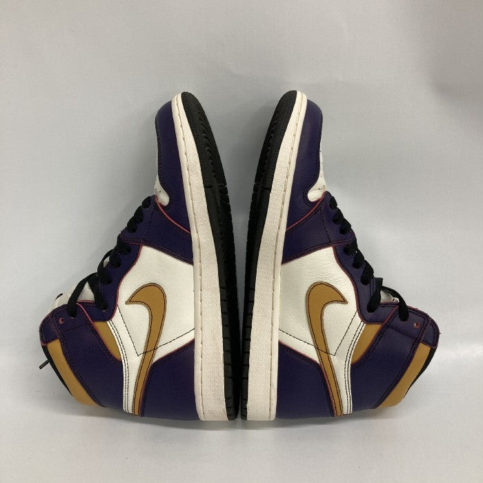 NIKE ナイキ SB AIR JORDAN 1 RETRO HIGH OG DEFIANT LAKERS CD6578-507 ホワイト×パープル×イエロー size26.5cm 瑞穂店