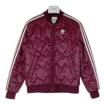 adidas アディダス DH5014 キルティング 中綿 ブルゾン ボルドー sizeS 瑞穂店