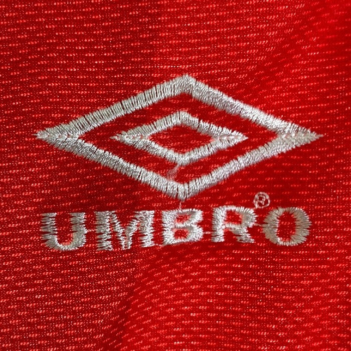 UMBRO アンブロ  AJAXアヤックス ユニフォームＴシャツ 英国製 レッド×ホワイト sizeL 瑞穂店
