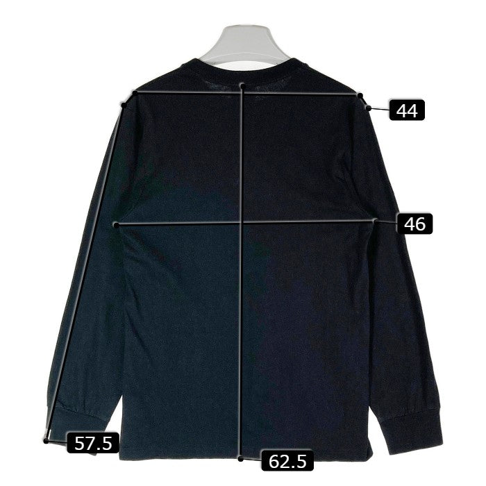 A BATHING APE アベイシングエイプ フロントプリント ロンT ブラック sizeS 瑞穂店