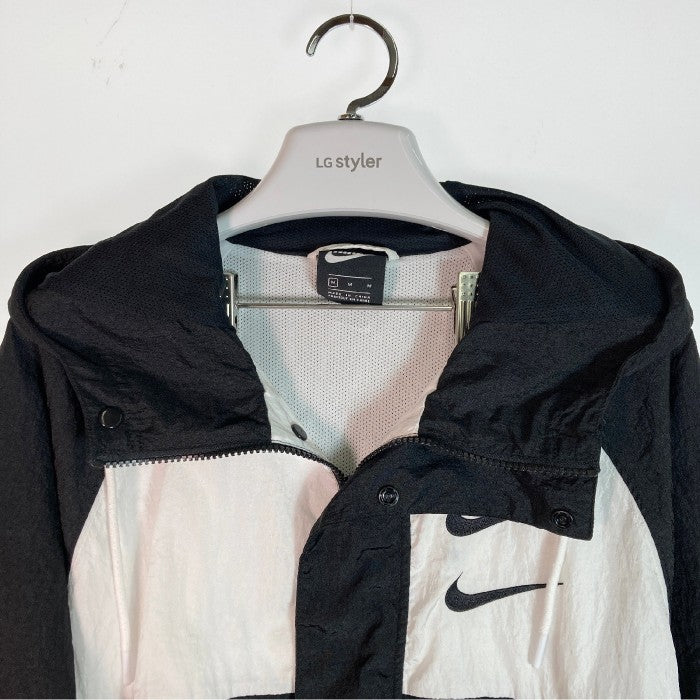 NIKE ナイキ NSW SWOOSH WOVEN JACKET ダブルスウォッシュ DD1089-011 ブラック size:M 瑞穂店